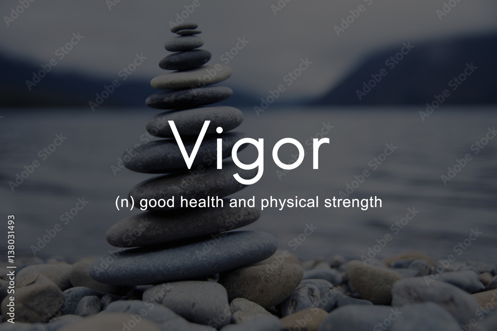 Vigor Energy Strength Powerful Strong Healthy Fitness Concept