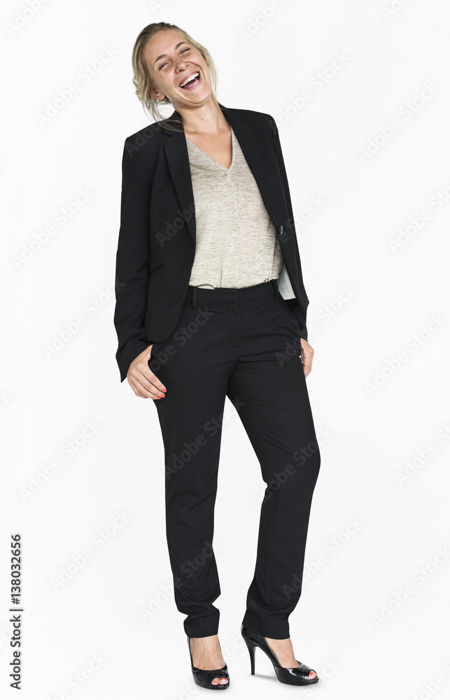 Businesswoman Smiling Happiness Portrait Concept