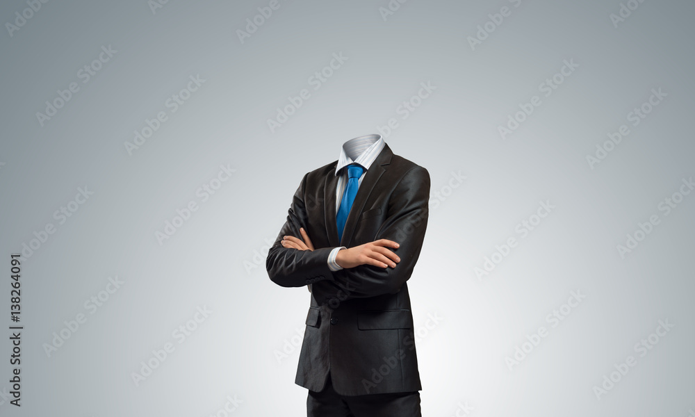 Businessman without head