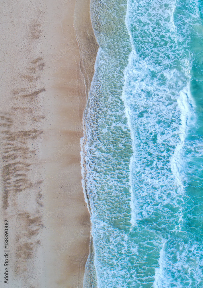 Aerial view. Top view.amazing nature background.The color of the water and beautifully bright.Azure 