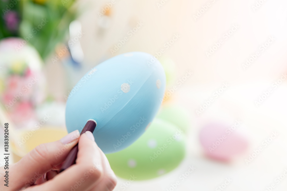 Easter egg artistic painting.