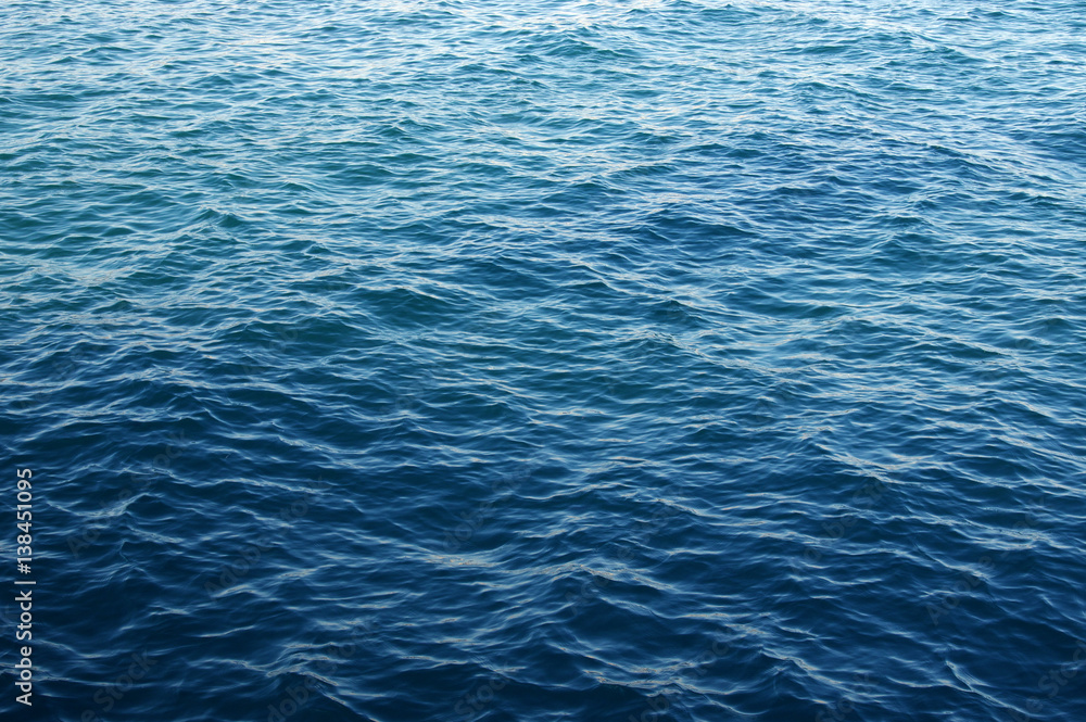 Blue sea water background