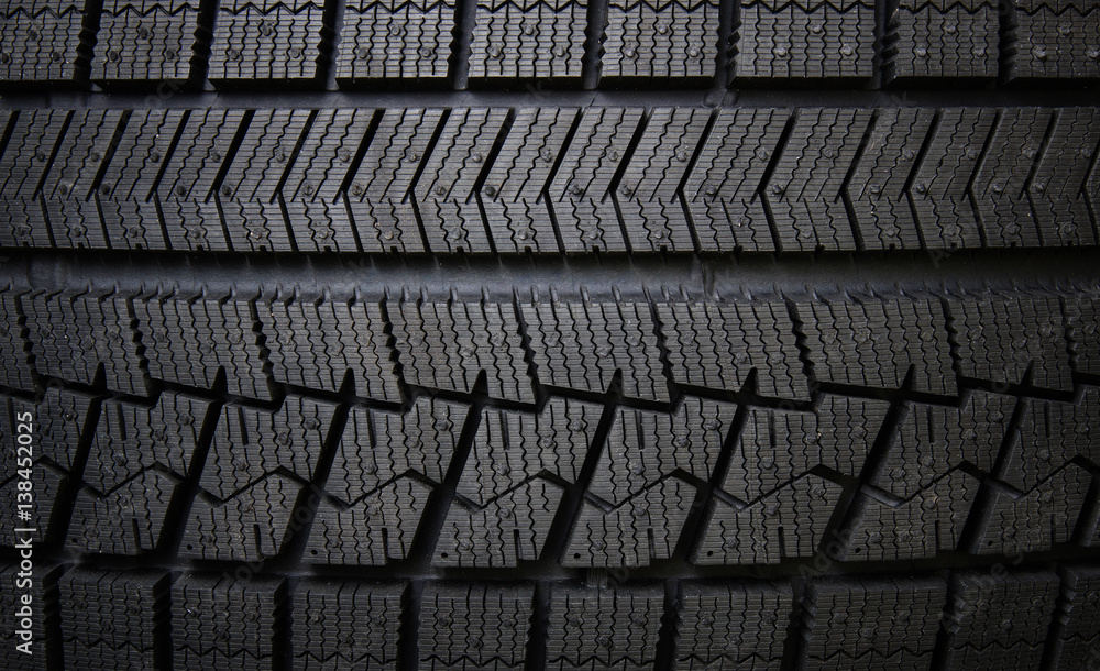 Winter tires close-up