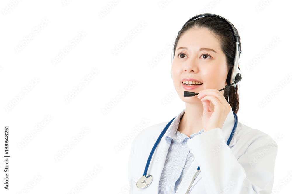 professional doctor happy to serve online for medical knowledge