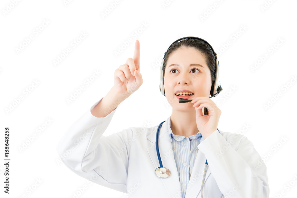 professional doctor happy to serve online for medical knowledge