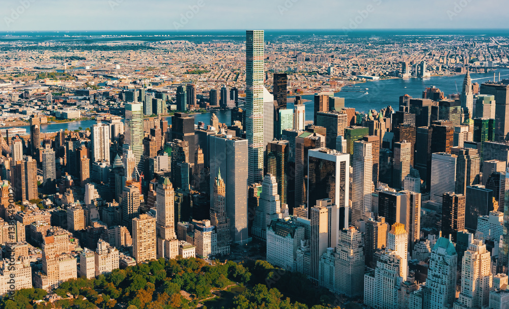 Aerial view of Central Park