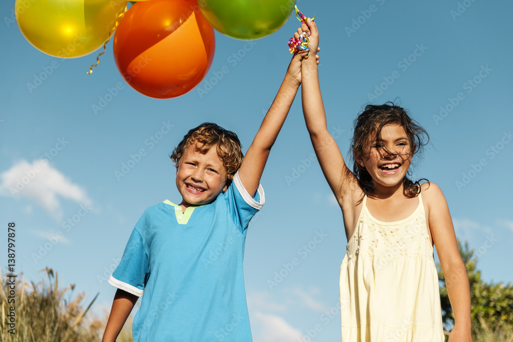 Balloon Activity Playing Recreation Funny Child Concept