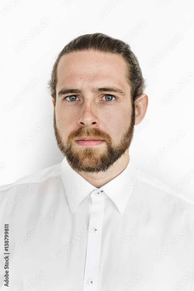 Man Cheerful Studio Portrait Concept