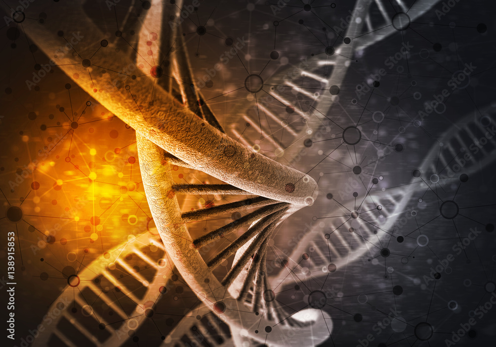 DNA molecules background