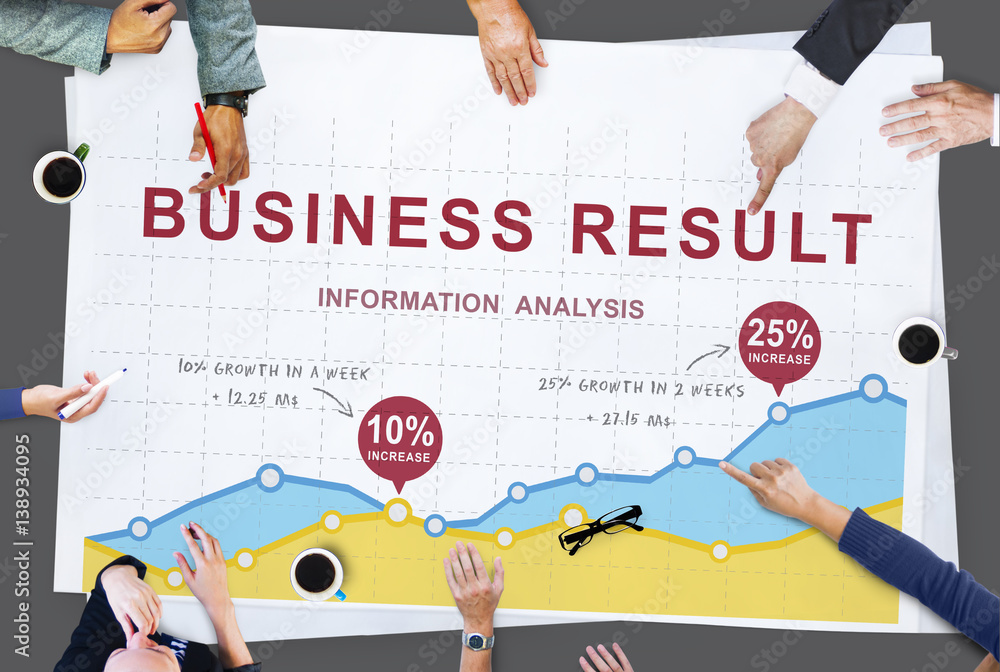 Business Data Growth Report Analysis Performance Concept