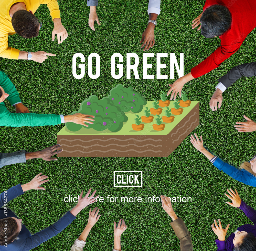 Go Green Think Conservation Environment Natural Concept