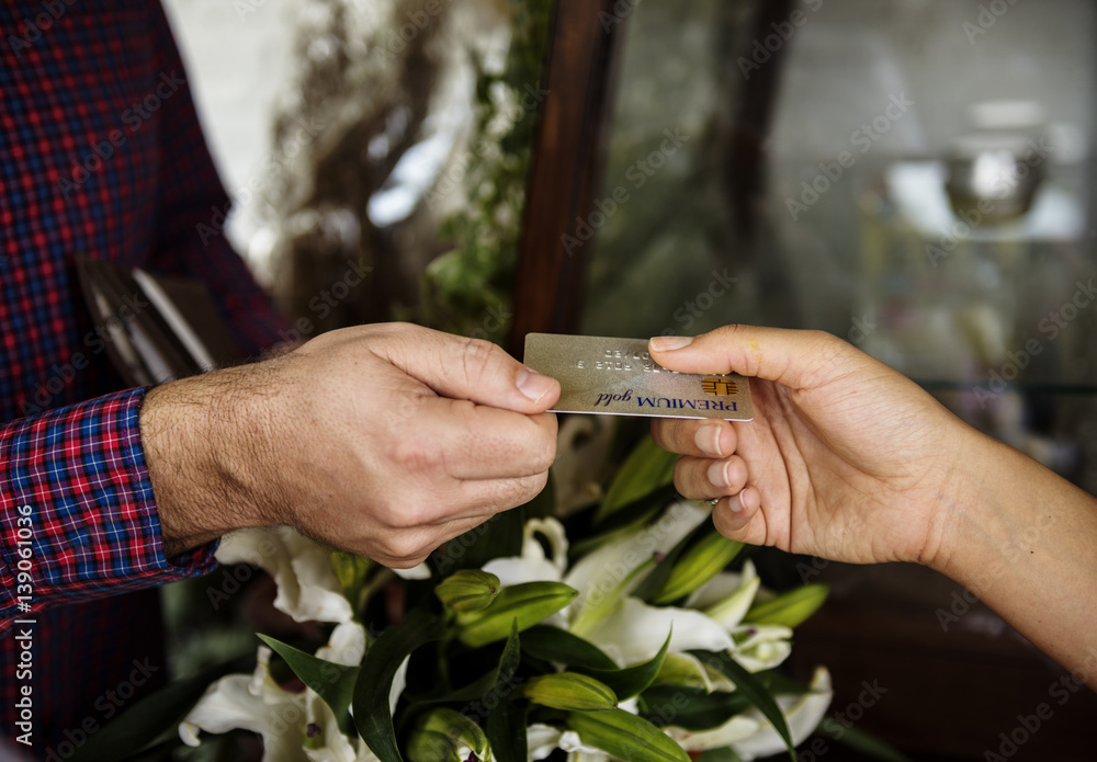 People Buying Bouquet of Flower at Flora Shop