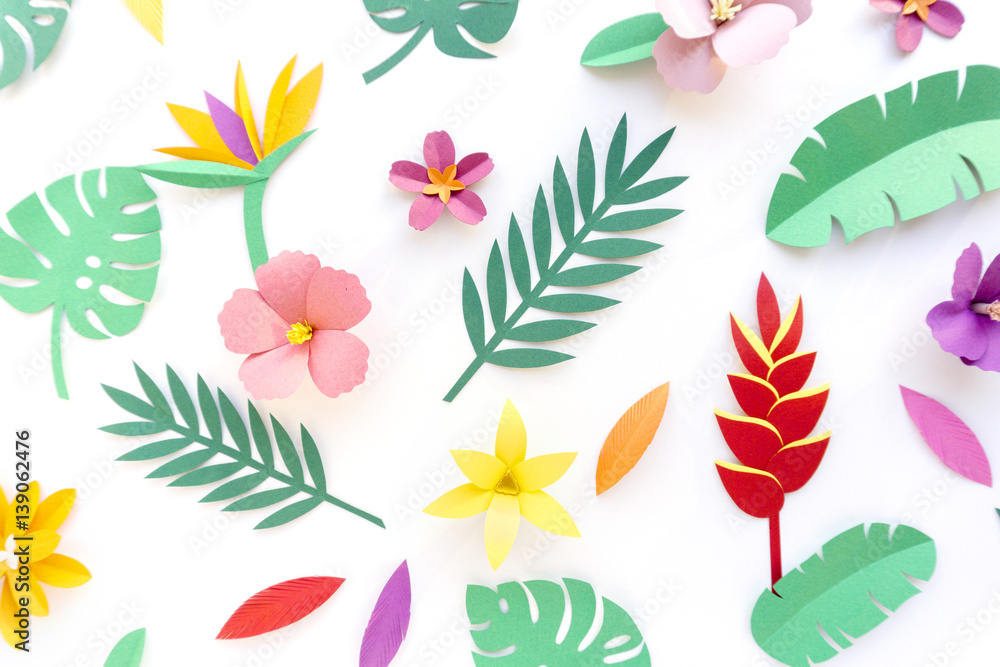 Tropical Handcrafted Papercraft Nature Petals