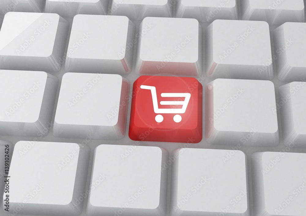 Conceptual image of online shopping