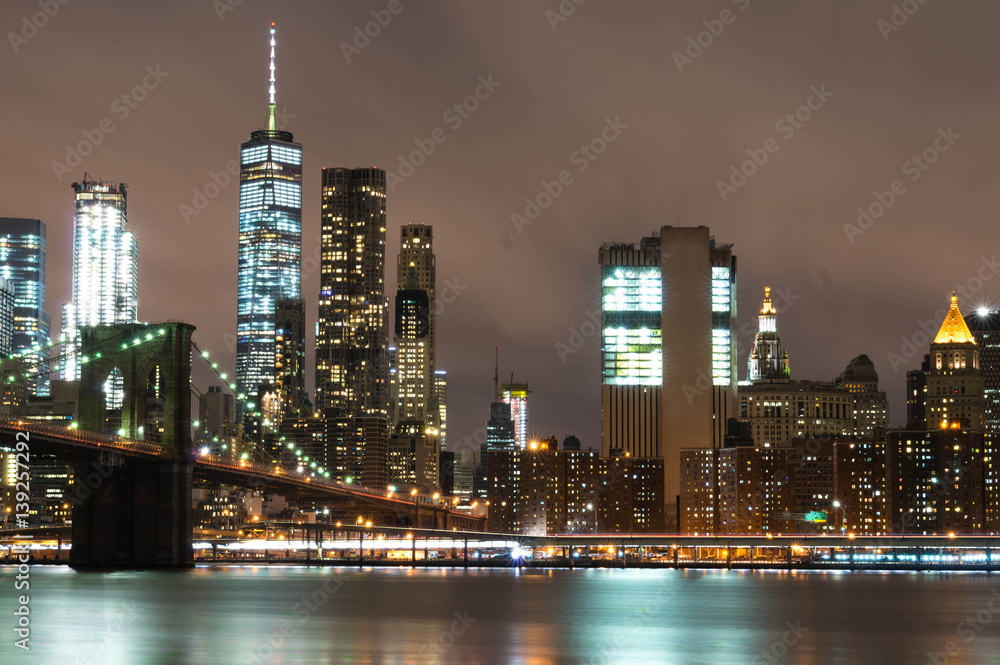 New York city at night