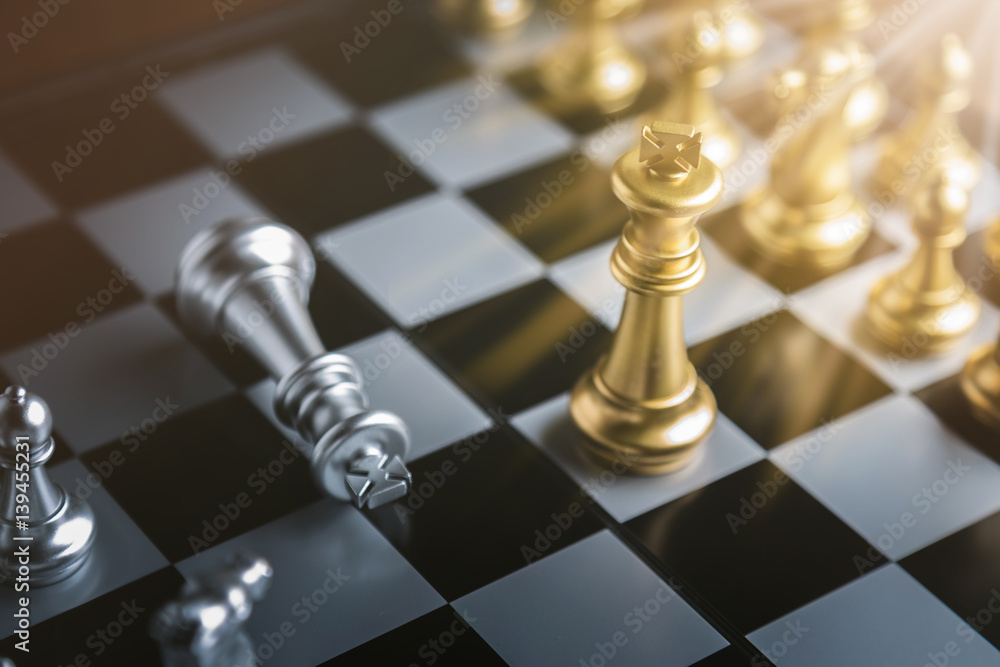 chess board game concept of business ideas and competition and stratagy plan success meaning