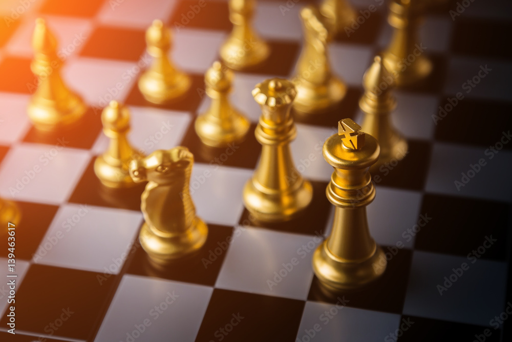 chess board game concept of business ideas and competition and stratagy plan success meaning