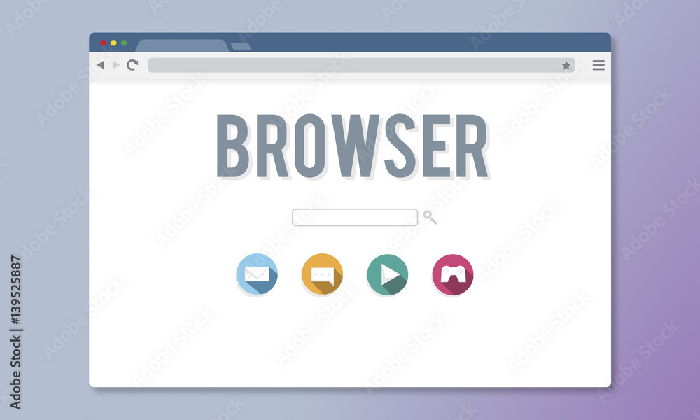 Browser Content Functionality Information Internet Concept