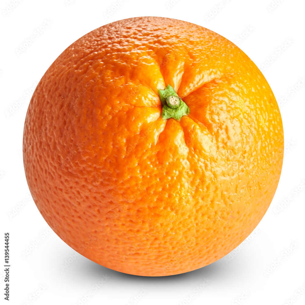 Ripe orange isolated