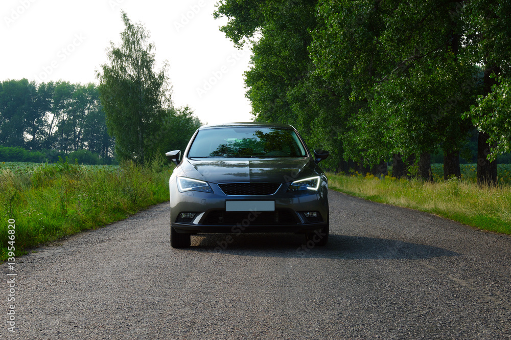 car on the road 