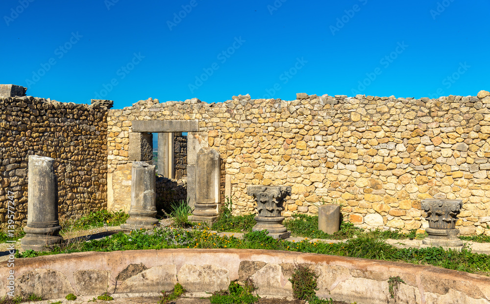 Ruins of Volubilis, a Berber and Roman city in Morocco