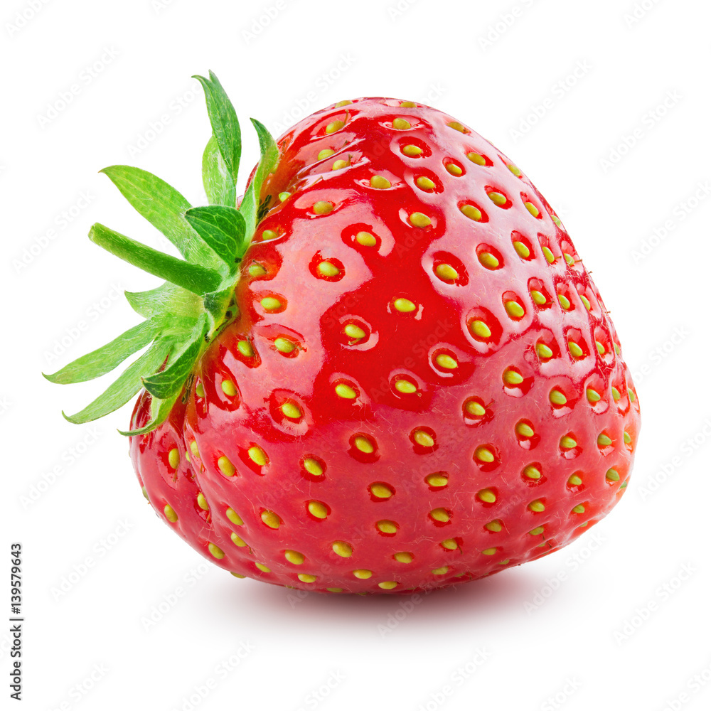 Strawberry. Fresh berry isolated on white background.