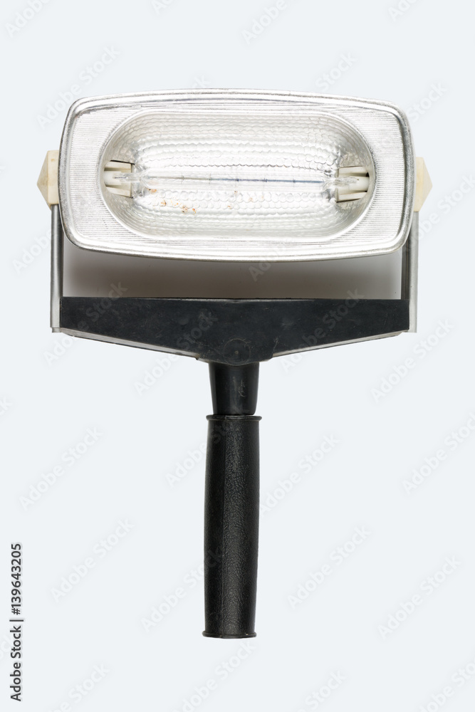 isolated camera flash on white background