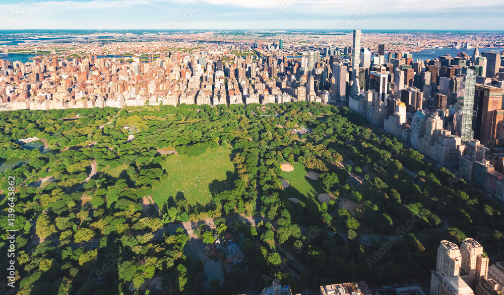 Aerial view of Central Park