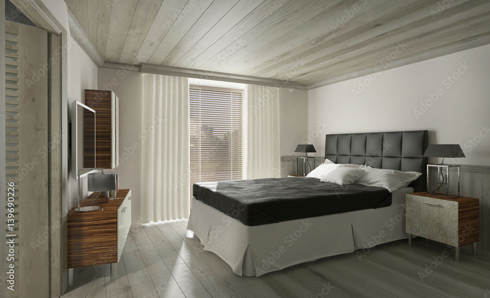 Modern bedroom interior