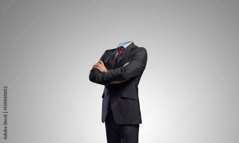 Businessman without head