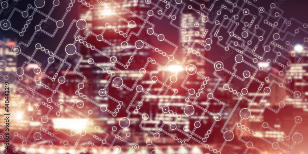 Wireless connection or networking concept as means of communicat