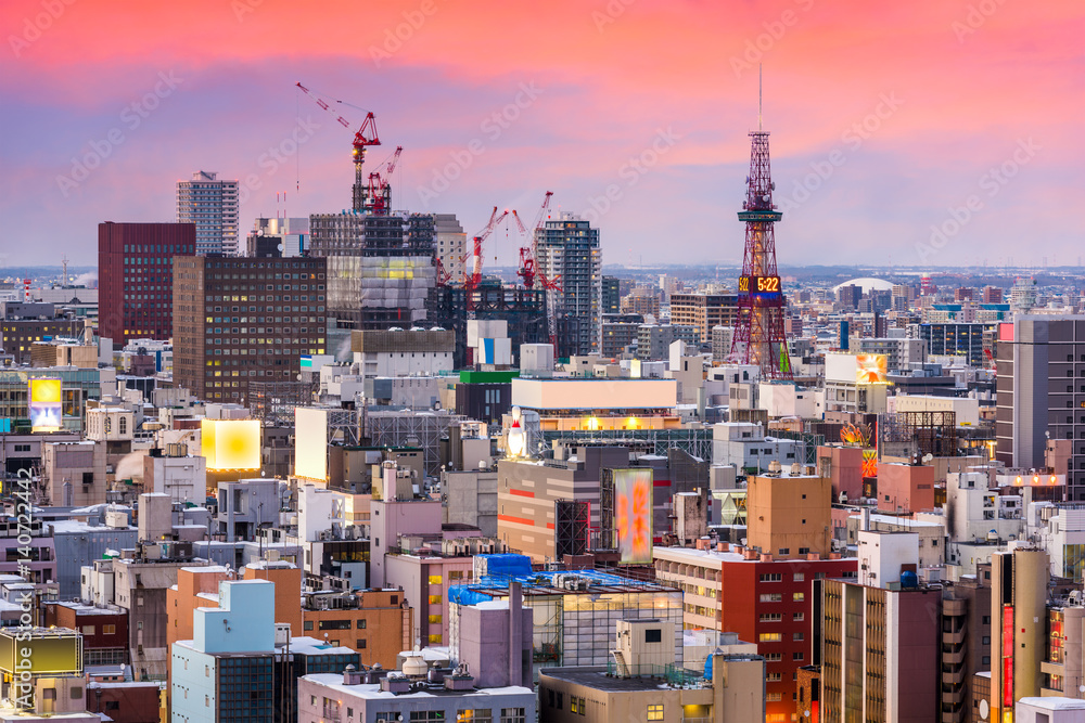 日本札幌城市景观