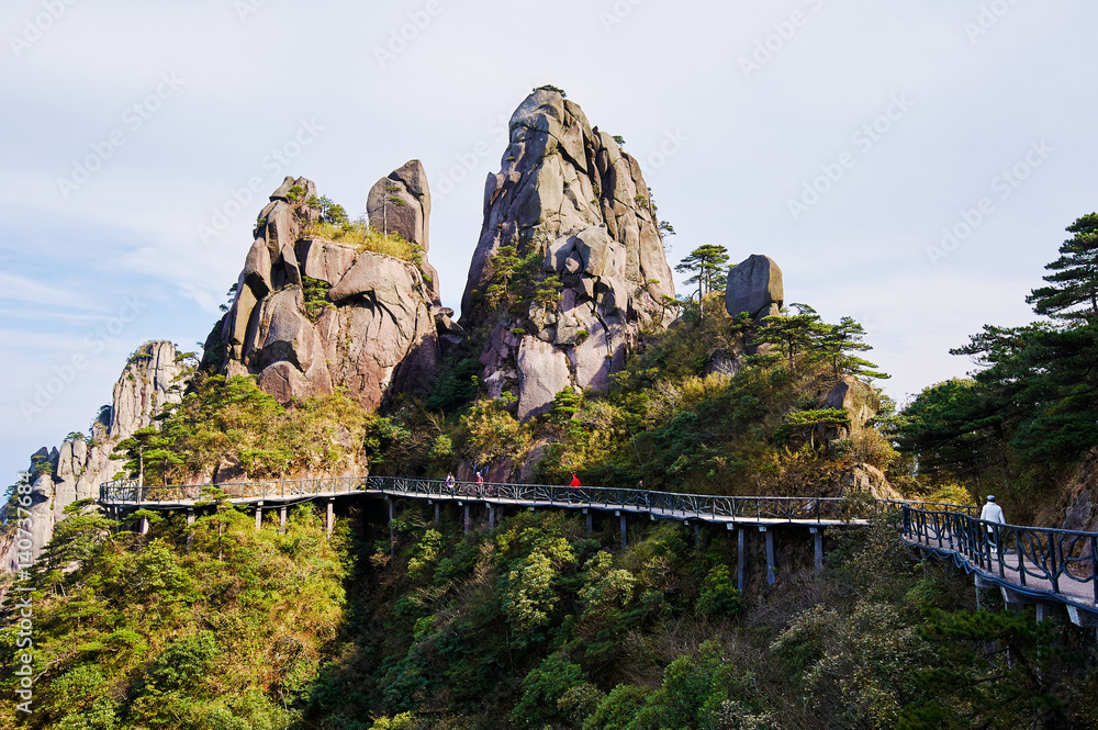 三清山泉水景观。