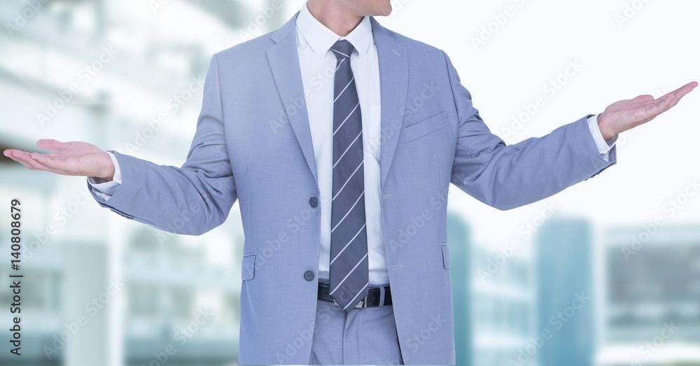 Composite image of Businessman Torso