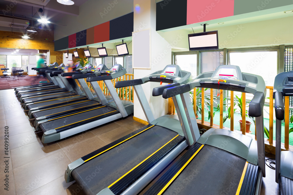 interior of modern gym