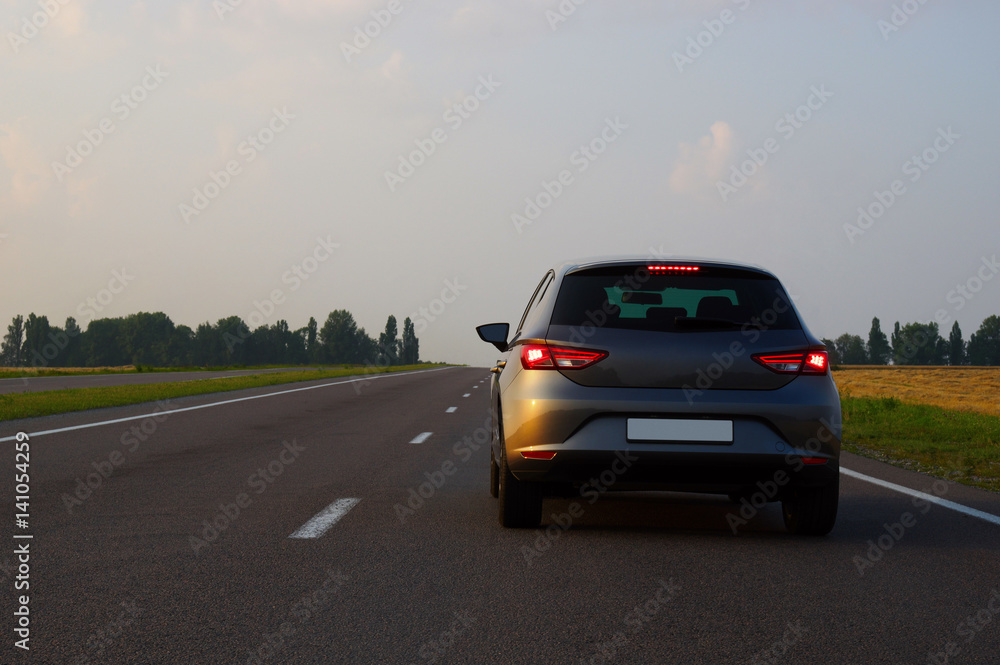  car and on the road