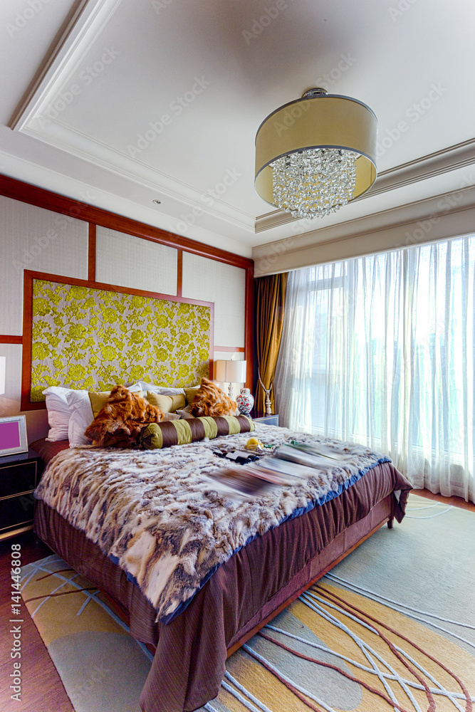 interior of modern bedroom