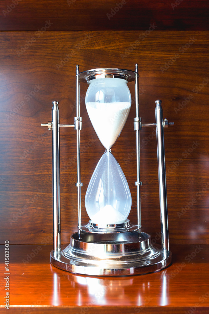 elegance hourglass on table