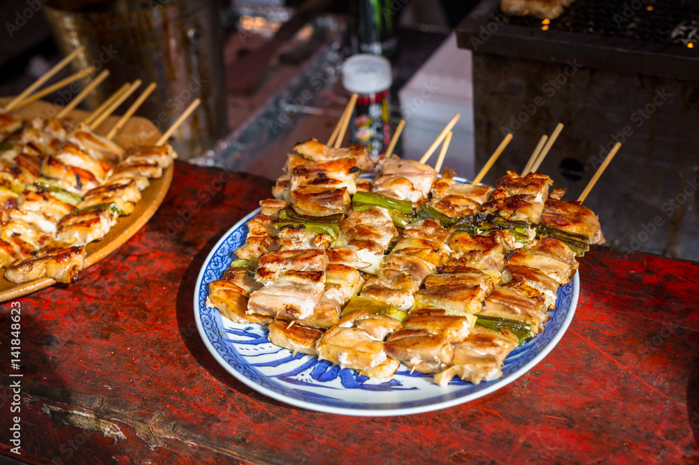 京都的日本街头美食。