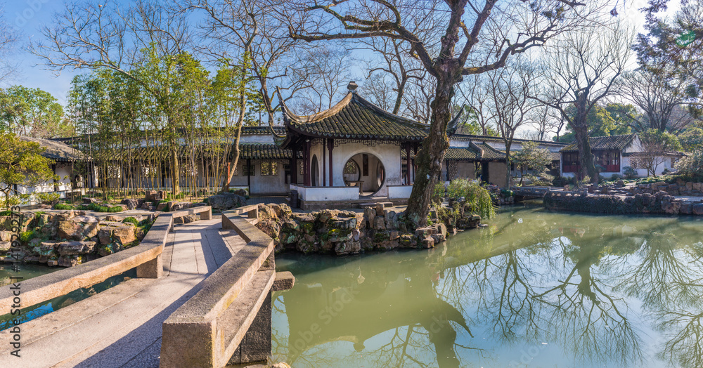 Pavilion in Humble Administrators Garden in Suzhou, China