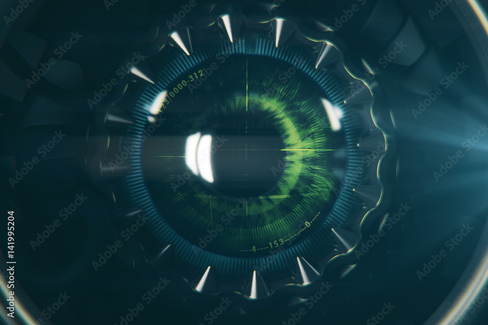 Round robots eye