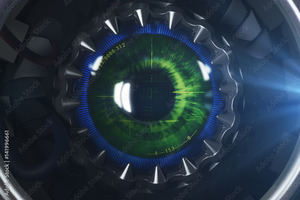 Round digital eye