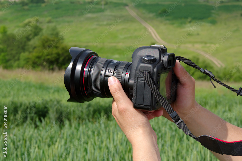 Photographer shoots nature