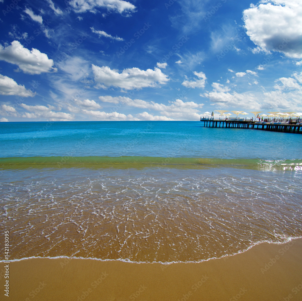 beach and sea