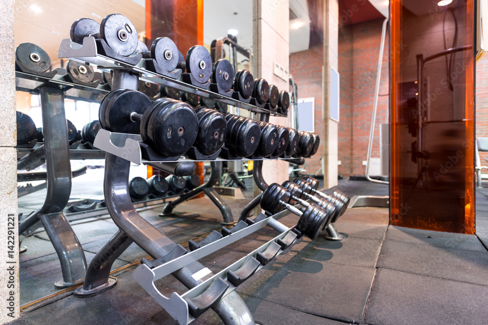 interior of modern gym