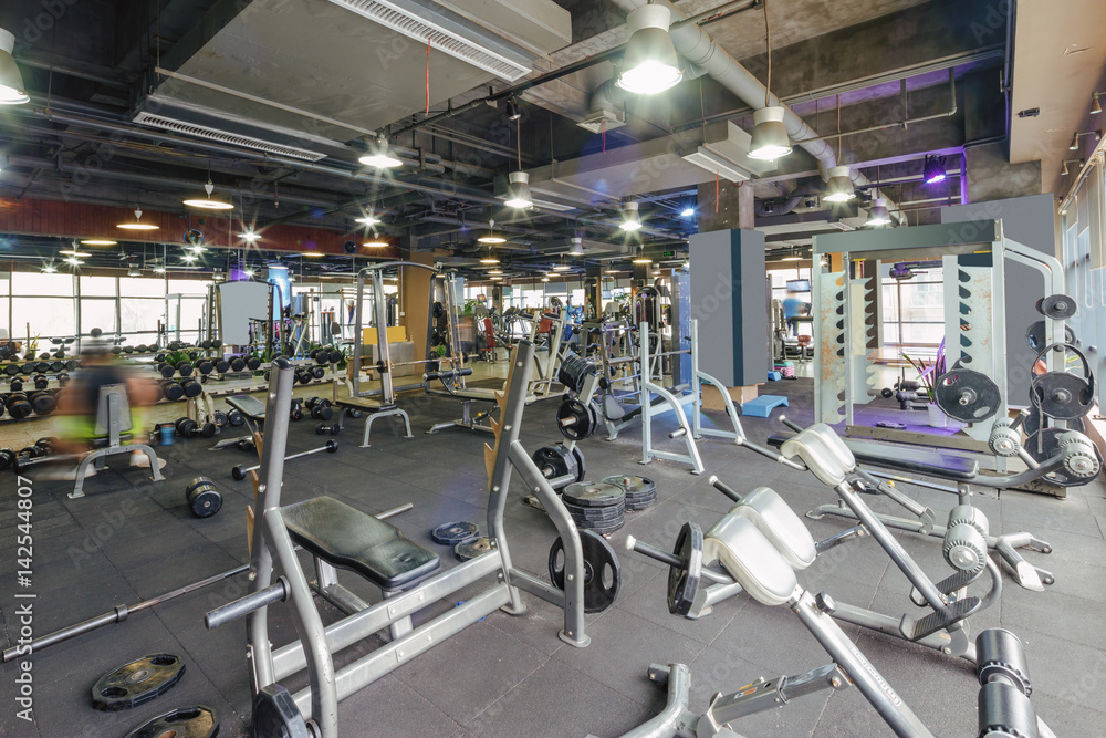 interior of modern gym