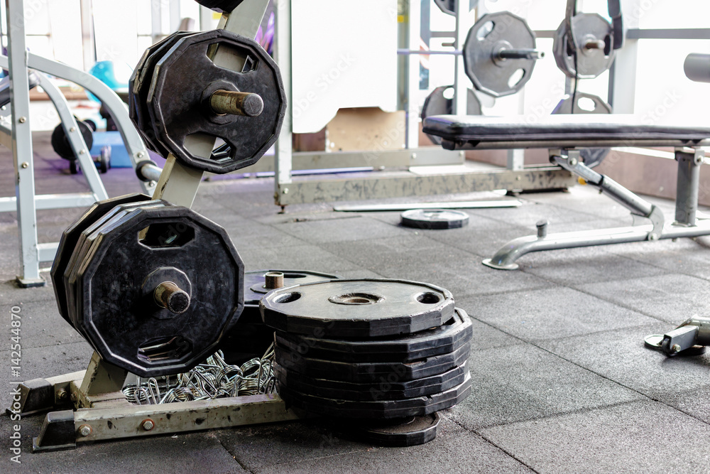 interior of modern gym