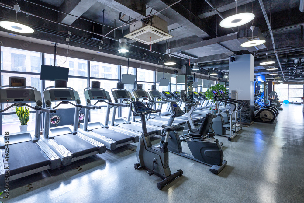 interior of modern gym