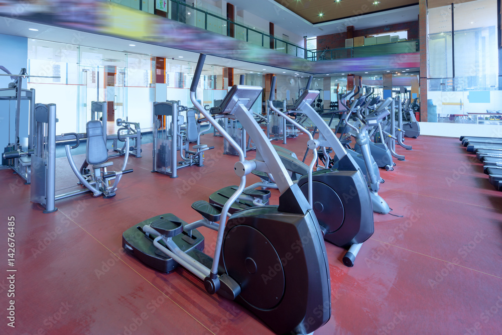 interior of modern gym