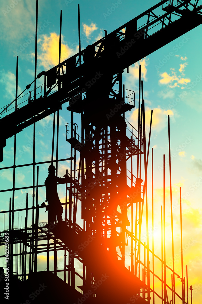 construction worker on construction site